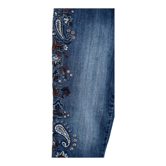 Driftwood Jeans Jackie High rise bluebell fleur size 29x28 - Picture 2 of 6